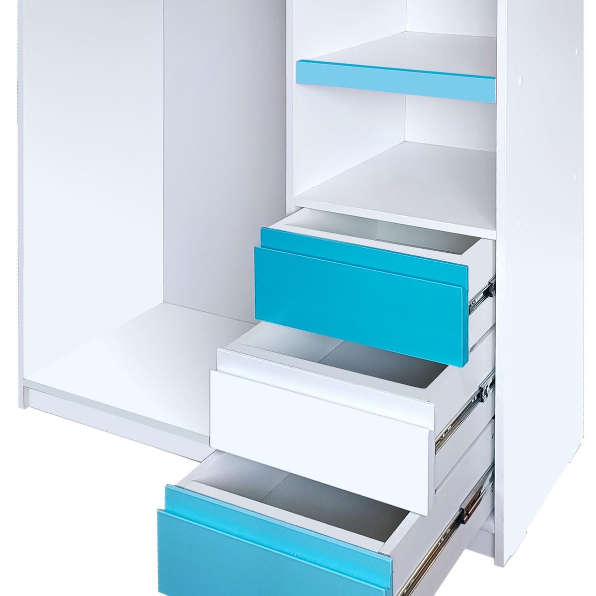 DECORACION CREATIVA - Mini Closet Minimal Calipso Blanco Celeste Montessori…