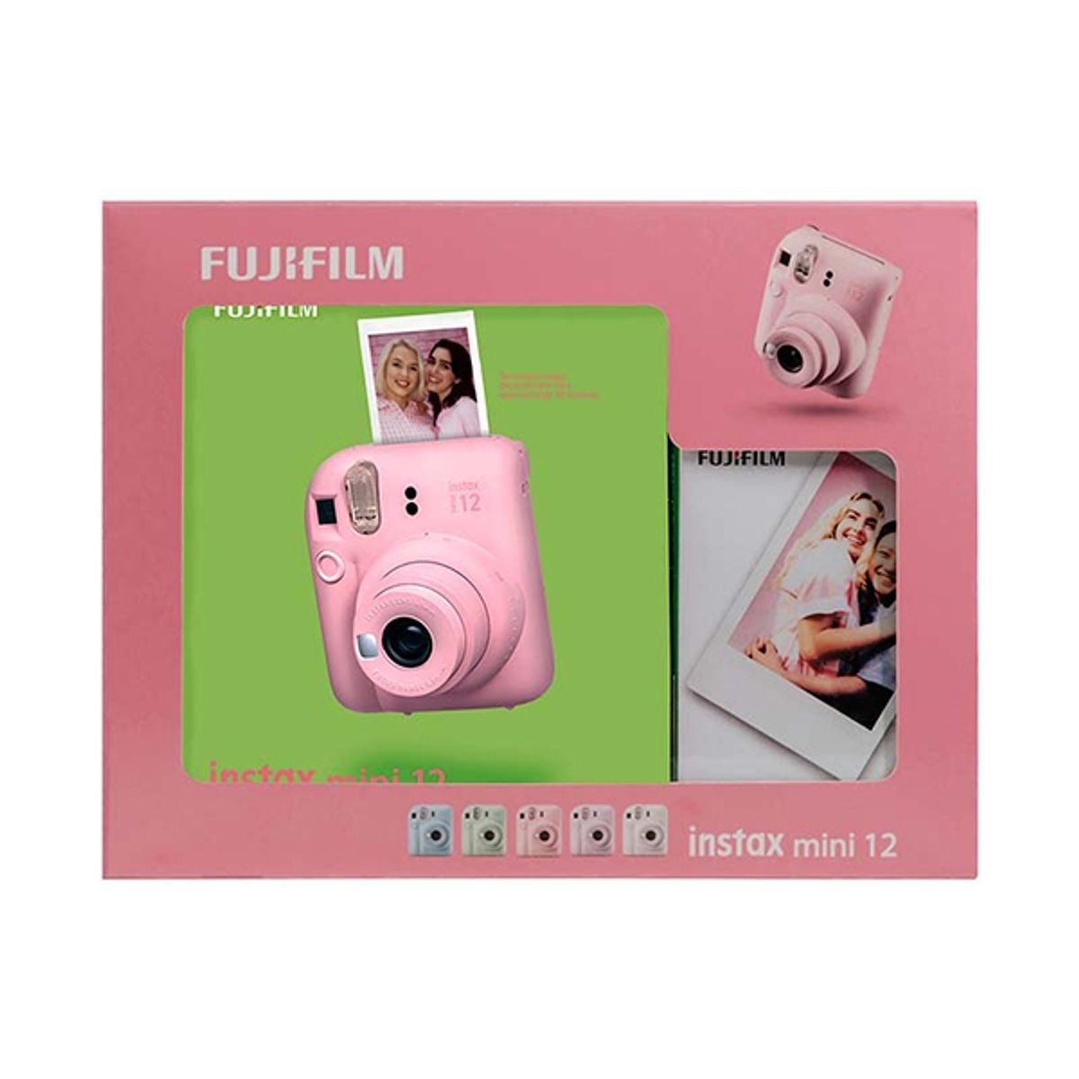 FUJIFILM - Kit Cámara Instantánea Instax Mini 12 – Blossom Pink  + 10 Películas
