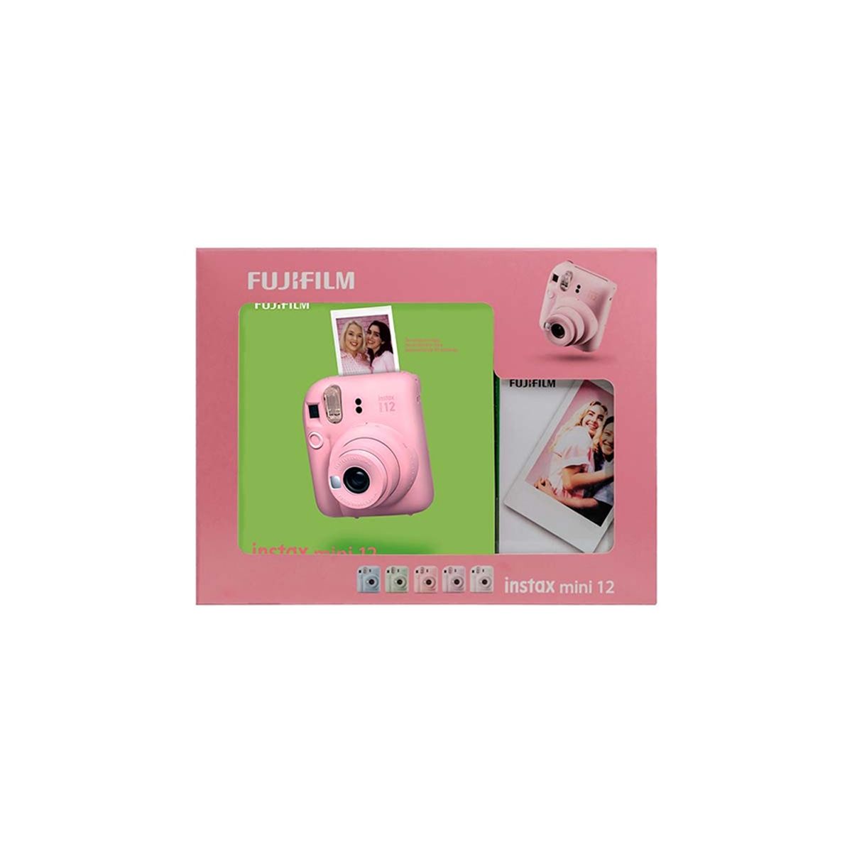 FUJIFILM - Kit Cámara Instantánea Instax Mini 12 – Blossom Pink  + 10 Películas