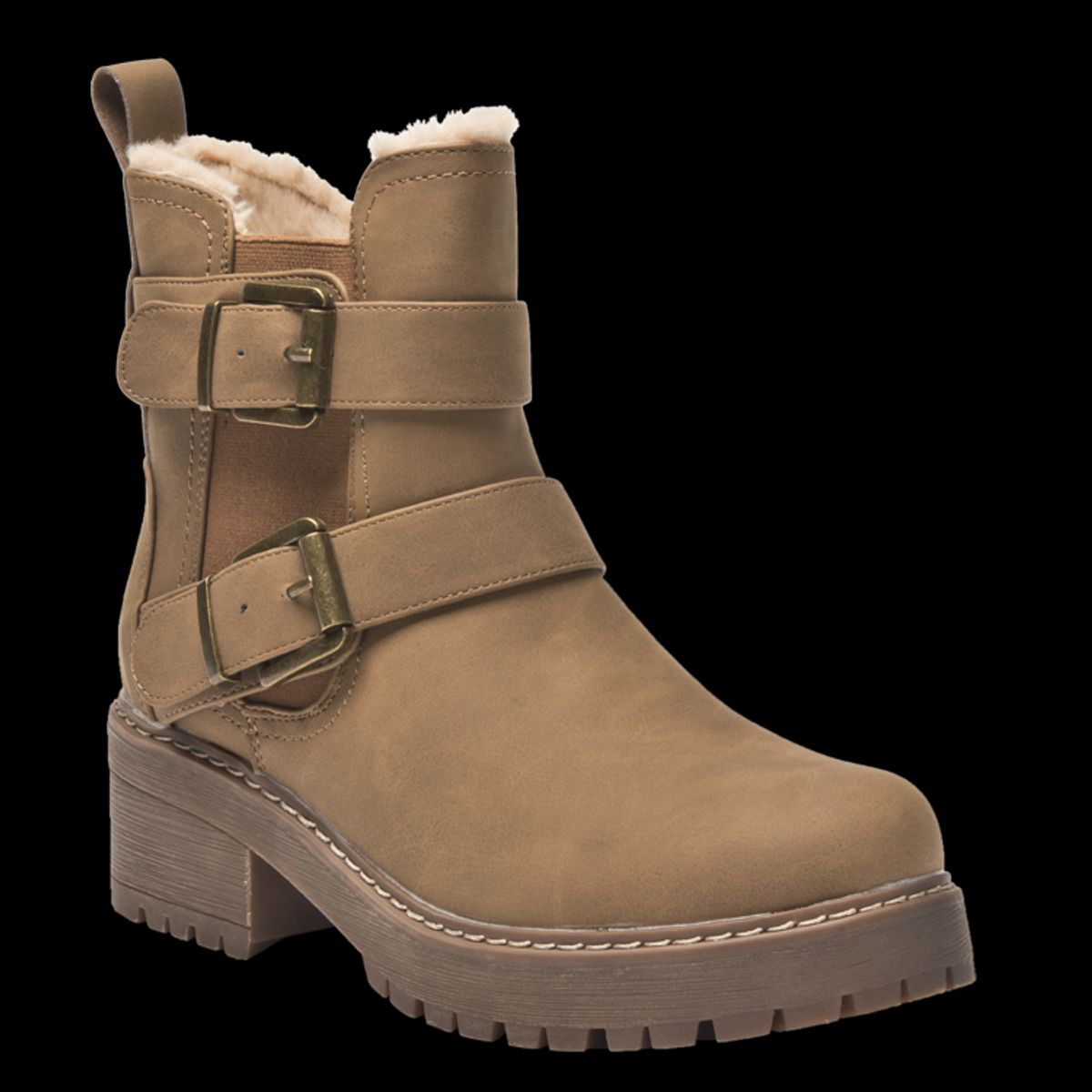 DAKOTA - Botin Casual Mujer Beige Dakota