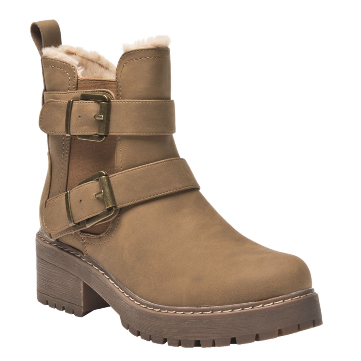 DAKOTA - Botin Casual Mujer Beige Dakota