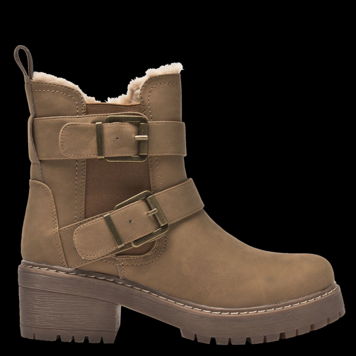 DAKOTA - Botin Casual Mujer Beige Dakota