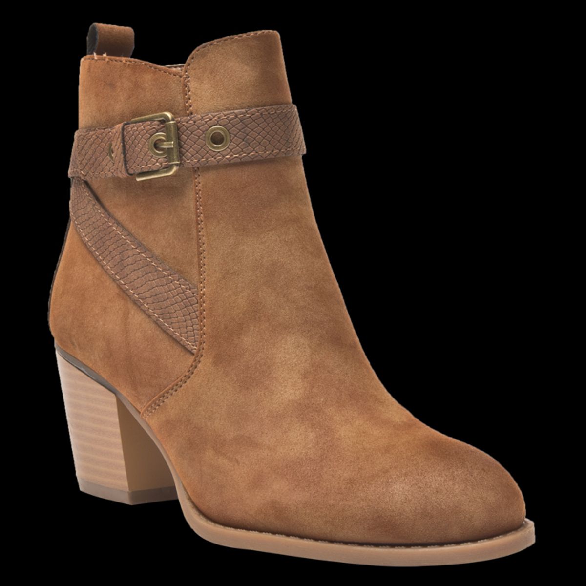 DAKOTA - Botin Casual Mujer Marrón Claro Dakota