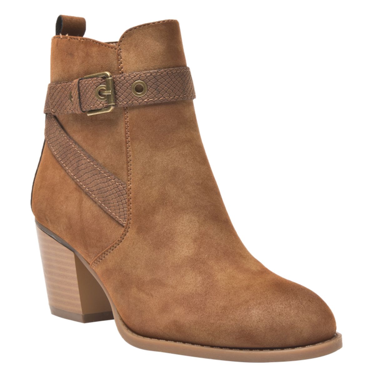 DAKOTA - Botin Casual Mujer Marrón Claro Dakota