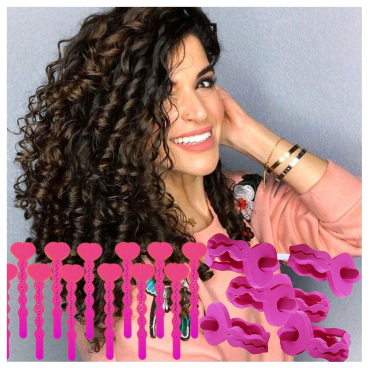 GENERICO - Set de 12 rodillos de esponja goma eva para hacer rulos en el cabello