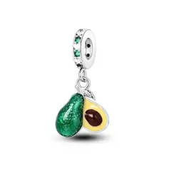 SILVER HEART - Charm Palta Aguacate en Plata Fina 925