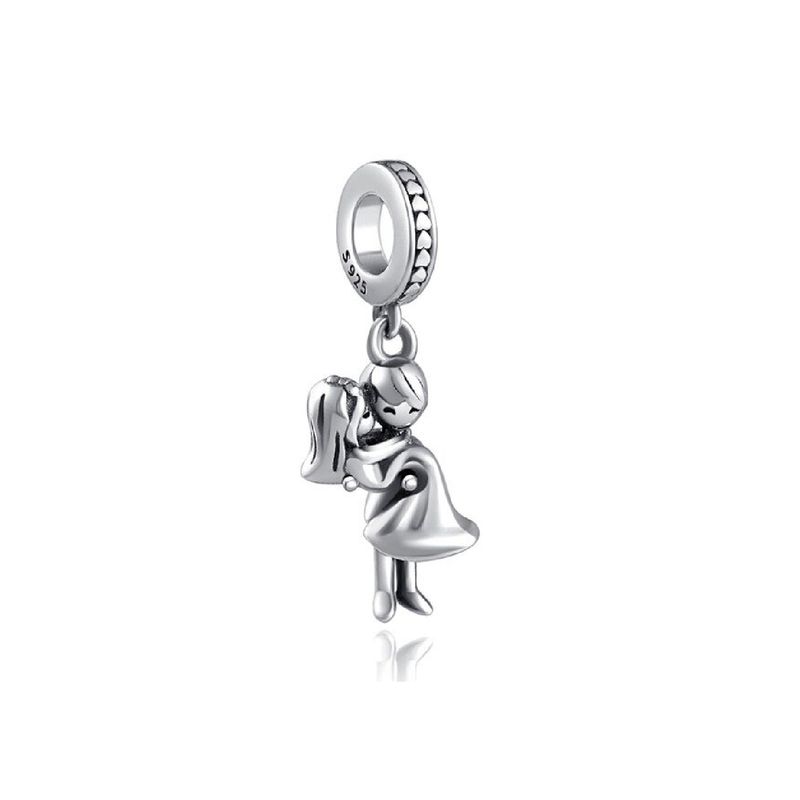 SILVER HEART - Charm Pareja de Novios Felices en Plata Fina 925 SILVER HEART