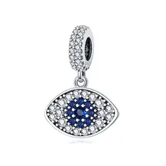 SILVER HEART - Charm Ojo Turco de Protección en Plata Fina 925