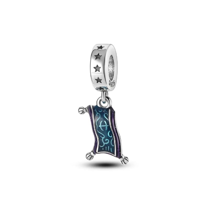 SILVER HEART - Charm Alfombra Mágica Voladora en Plata Fina 925 SILVER HEART