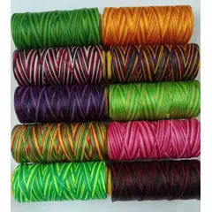 SAMURAI - Pack 10 hilos macrame encerados matizados