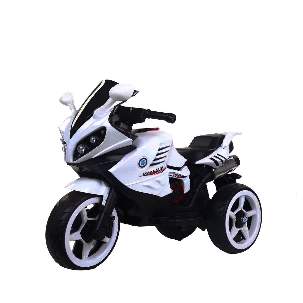 BEBESIT - Moto a Batería Eléctrica Monza Blanco Bebesit