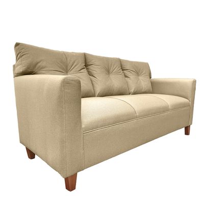 Imagen 2 del producto SOFA MATEO CHENILLE BEIGE PATA MADERA 3C