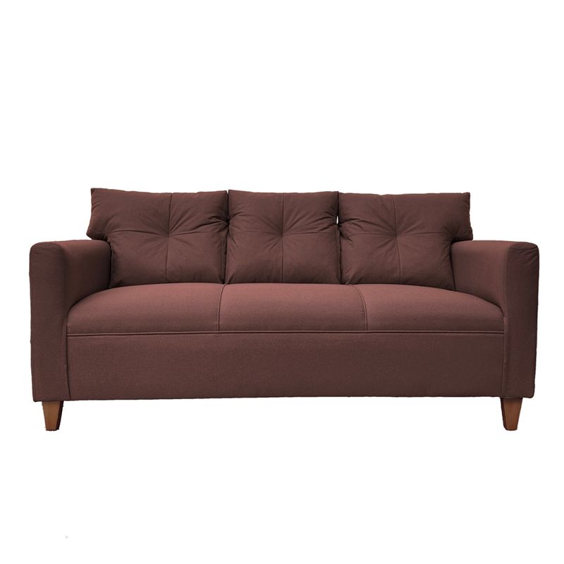 SOFAS HOME - SOFA MATEO CHENILLE CAFE PATA MADERA 3C