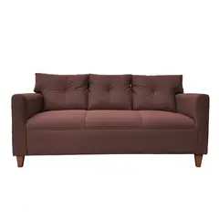 SOFAS HOME - SOFA MATEO CHENILLE CAFE PATA MADERA 3C