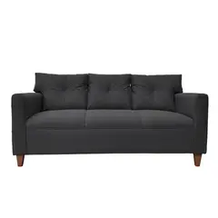 SOFAS HOME - SOFA MATEO CHENILLE GRAFITO PATA MADERA 3C