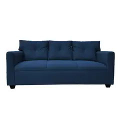 SOFAS HOME - SOFA MATEO CHENILLE AZUL PATA PLASTICA 3C
