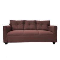 SOFA MATEO CHENILLE CAFE PATA PLASTICA 3C