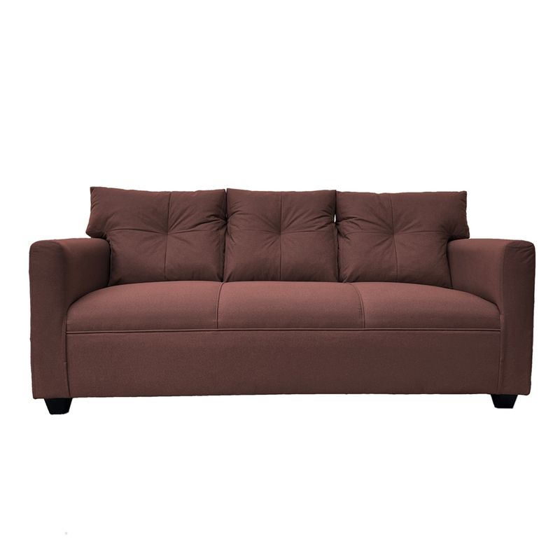 SOFAS HOME - SOFA MATEO CHENILLE CAFE PATA PLASTICA 3C