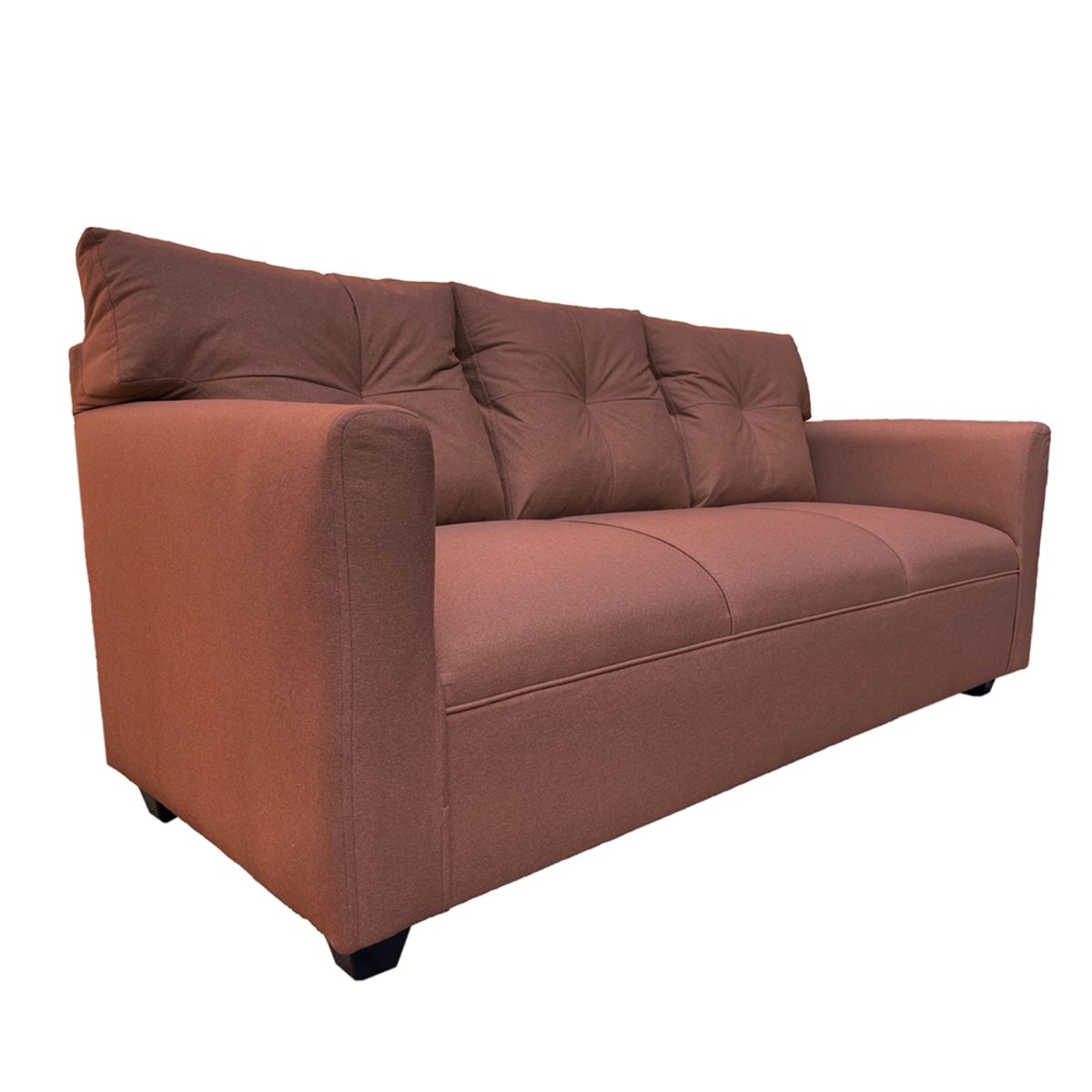 SOFAS HOME - SOFA MATEO CHENILLE CAFE PATA PLASTICA 3C
