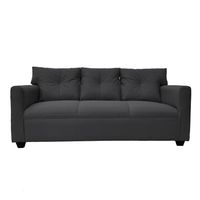 SOFA MATEO CHENILLE GRAFITO PATA PLASTICA 3C