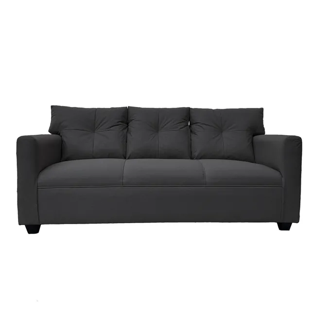 SOFAS HOME - SOFA MATEO CHENILLE GRAFITO PATA PLASTICA 3C