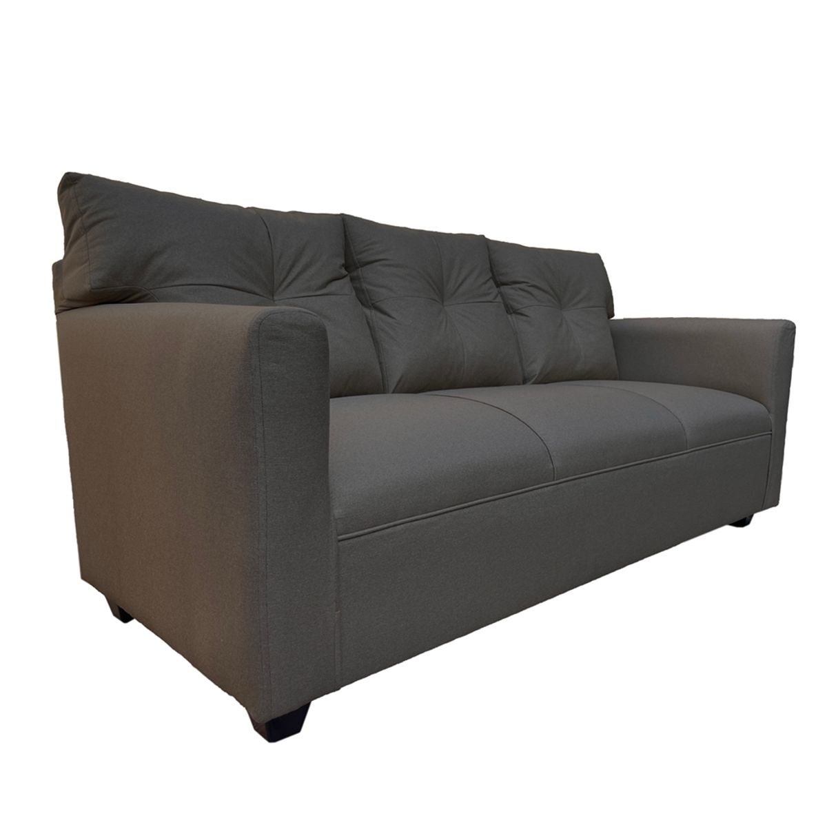 SOFAS HOME - SOFA MATEO CHENILLE GRAFITO PATA PLASTICA 3C