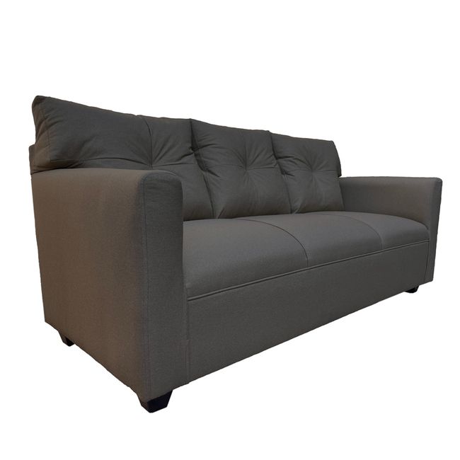 SOFAS HOME - SOFA MATEO CHENILLE GRAFITO PATA PLASTICA 3C