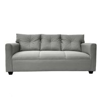 SOFA MATEO CHENILLE GRIS PATA PLASTICA 3C