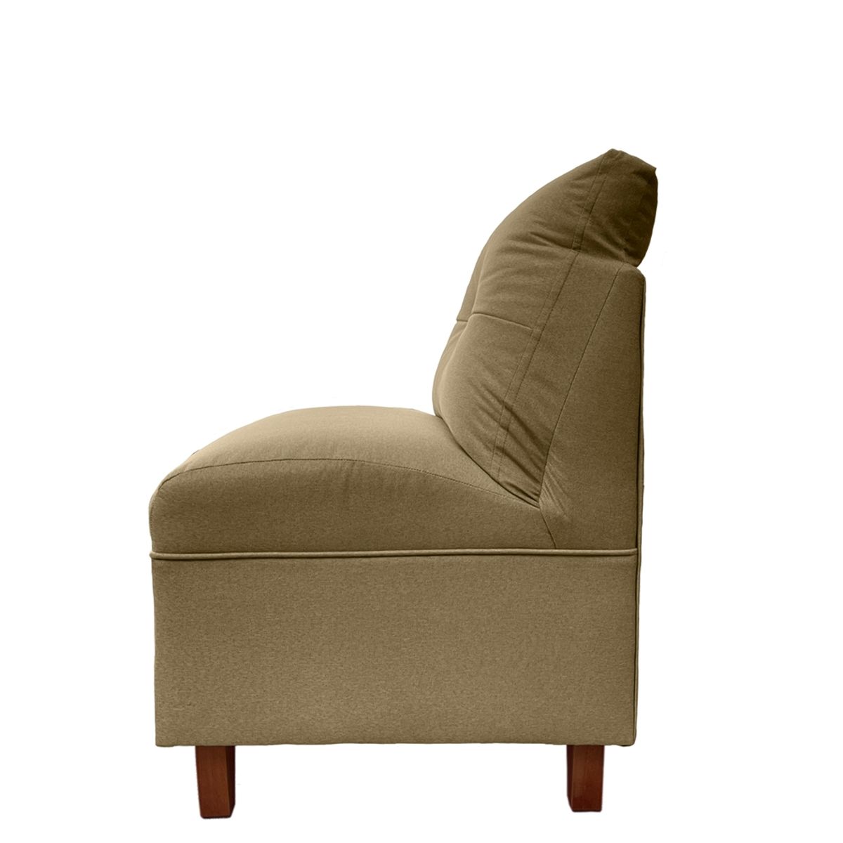 SOFAS HOME - BUTACA MATEO CHENILLE BEIGE PATA MADERA 1C