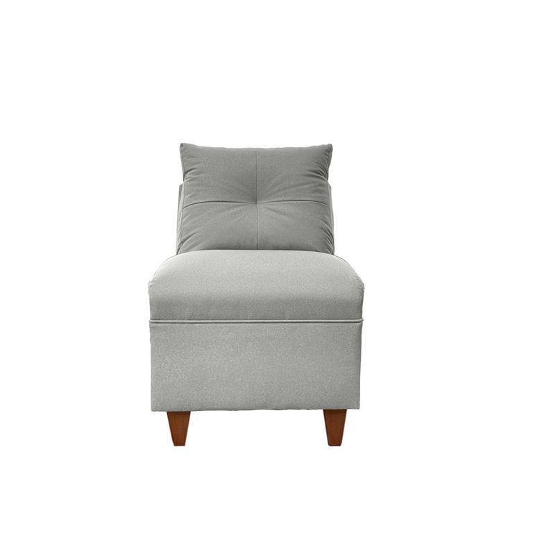 BUTACA MATEO CHENILLE GRIS PATA MADERA 1C