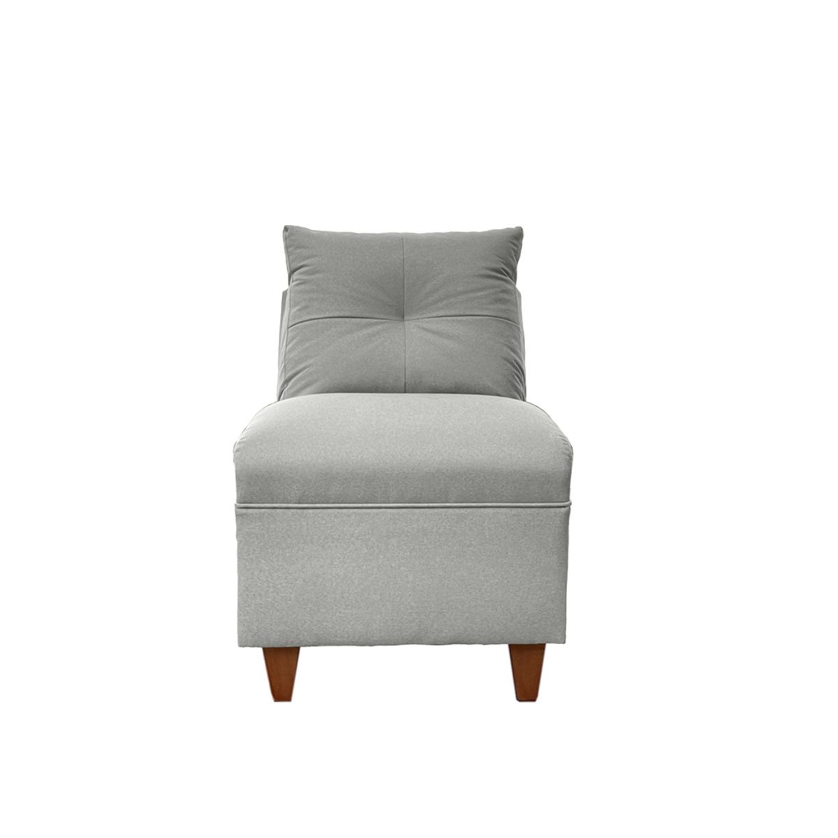 SOFAS HOME - BUTACA MATEO CHENILLE GRIS PATA MADERA 1C
