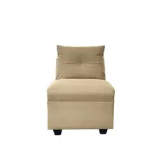 SOFAS HOME - BUTACA MATEO CHENILLE BEIGE PATA PLASTICA 1C