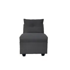 SOFAS HOME - BUTACA MATEO CHENILLE GRAFITO PATA PLASTICA 1C