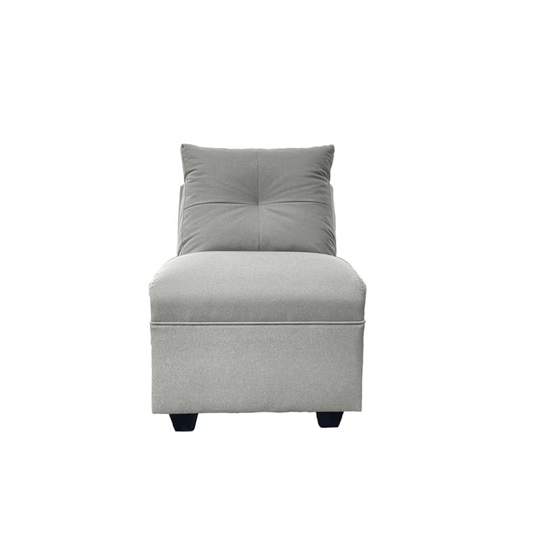 BUTACA MATEO CHENILLE GRIS PATA PLASTICA 1C