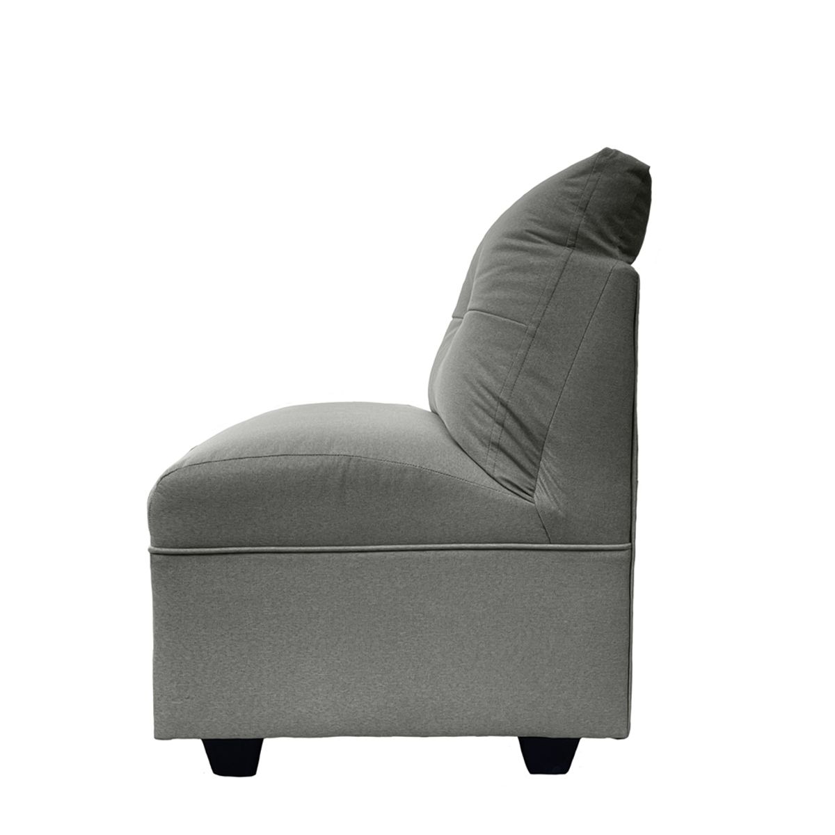 SOFAS HOME - BUTACA MATEO CHENILLE GRIS PATA PLASTICA 1C