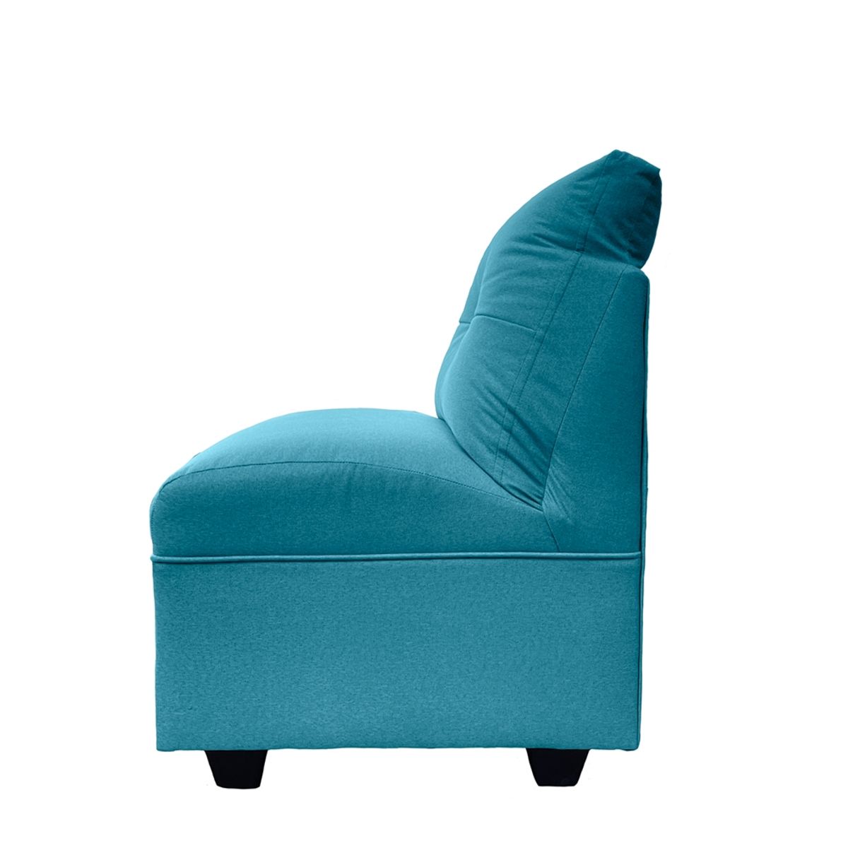 SOFAS HOME - BUTACA MATEO CHENILLE TURQUESA PATA PLASTICA 1C