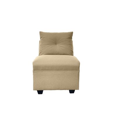 Imagen 2 del producto PAR BUTACAS MATEO CHENILLE BEIGE PATA PLASTICA 1C