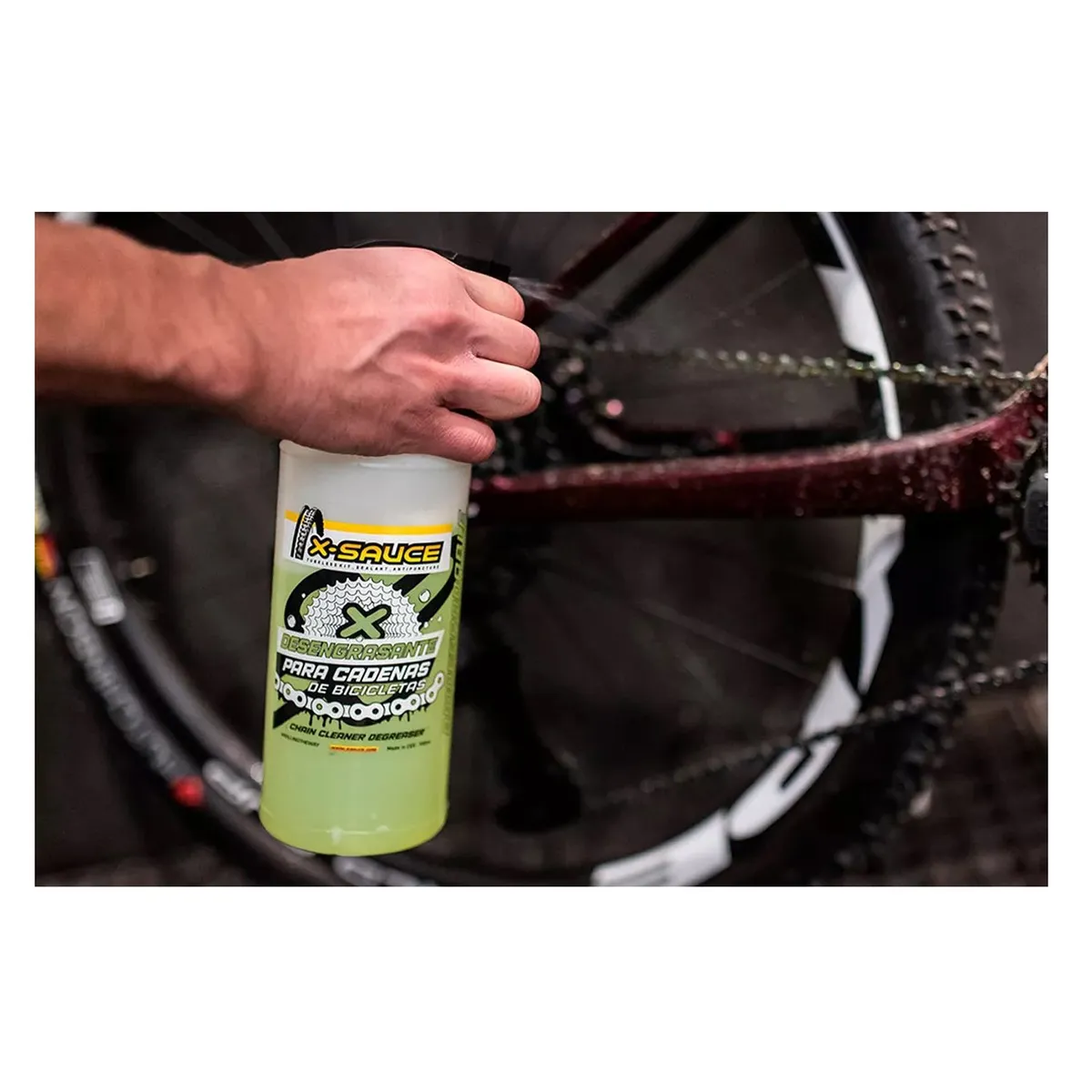 X SAUCE - Desengrasante X-sauce Para Cadena Y Transmisión De Bicicleta