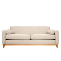 SOFA MELI CHENILLE TIPO LINO BEIGE 3 CUERPOS