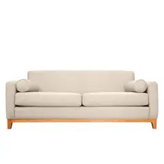 SOFAS HOME - SOFA MELI FELPA BEIGE 3 CUERPOS