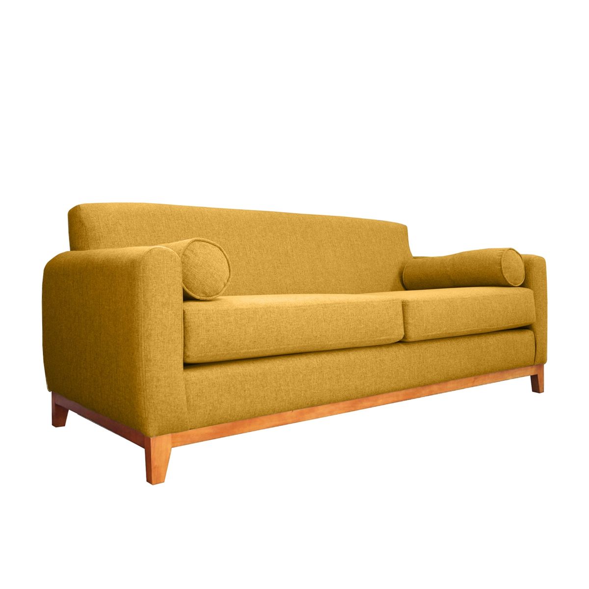 SOFAS HOME - SOFA MELI FELPA AMBARINO 2 CUERPOS