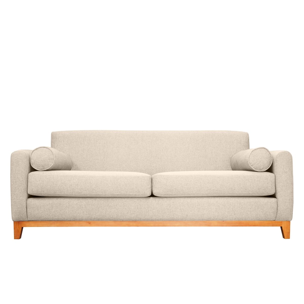 SOFAS HOME - SOFA MELI FELPA BEIGE 2 CUERPOS
