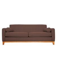 SOFA MELI FELPA CAFE 2 CUERPOS