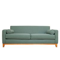 SOFA MELI FELPA VERDE 2 CUERPOS