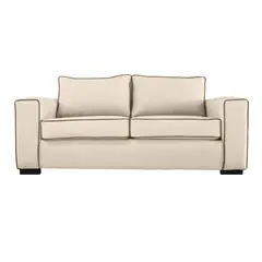 SOFAS HOME - SOFA GABRO CHENILLE TIPO LINO BEIGE 3 CUERPOS