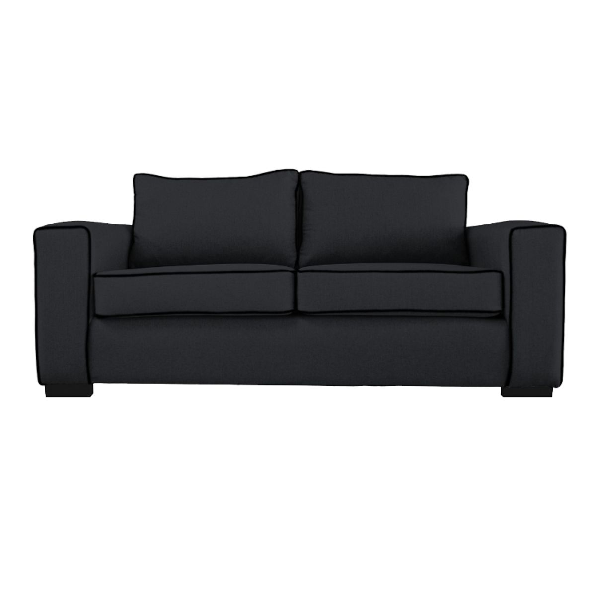 SOFAS HOME - SOFA GABRO CHENILLE TIPO LINO GRAFITO 3 CUERPOS