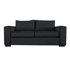 SOFAS HOME - SOFA GABRO CHENILLE TIPO LINO GRAFITO 3 CUERPOS