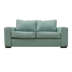 SOFAS HOME - SOFA GABRO CHENILLE TIPO LINO VERDE 3 CUERPOS