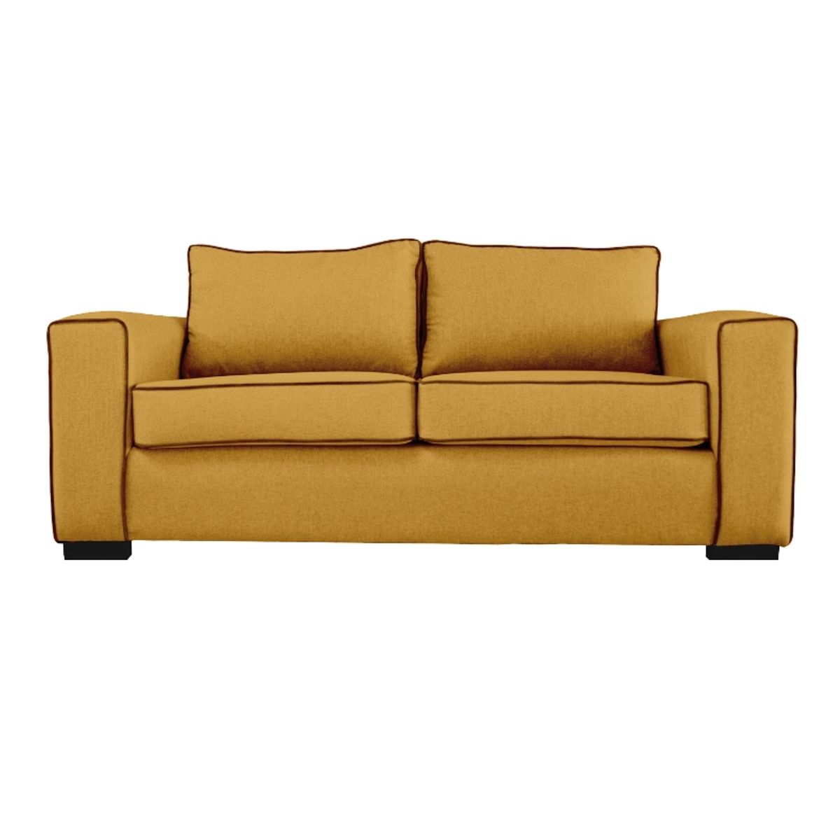SOFAS HOME - SOFA GABRO FELPA AMBARINO 3 CUERPOS