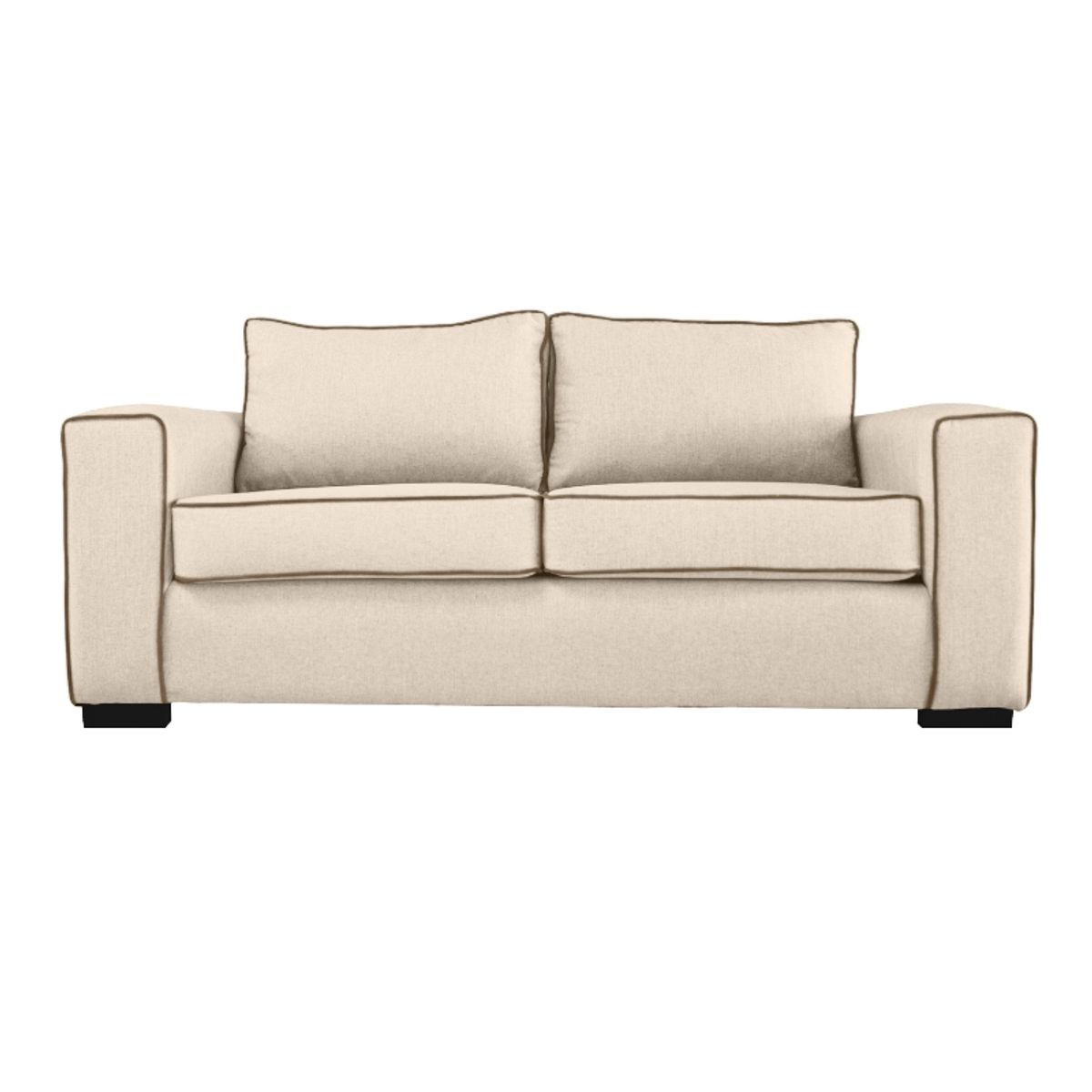 SOFAS HOME - SOFA GABRO FELPA BEIGE 3 CUERPOS
